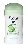  6 desodorantes de barra Go Fresh de Dove, antiperspirante, 40 ml, de pepino y té verde