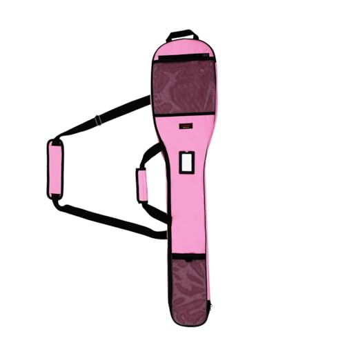 VISEMAN Lacrosse Stick Bag, Lacrosse Equipment Bag with Padded Straps, 46" Lacrosse Accessories Bag (Pink)