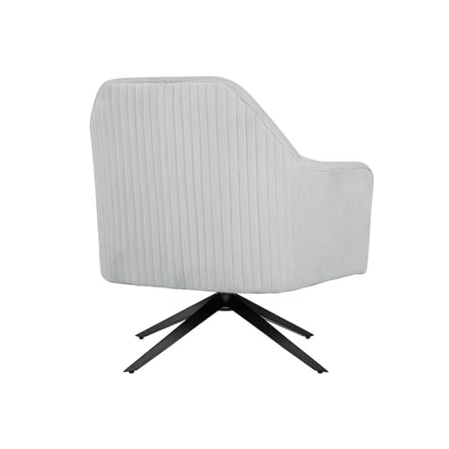 Sillón giratorio Terciopelo Gris claro miniatura 3