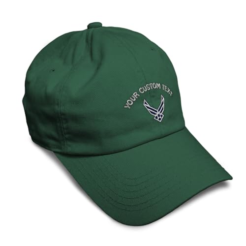 Image of Speedy Pros Soft Baseball Hat Embroidered Dad Hat Air Force Emblem Embroidery Men & Ladies Baseball Cap Cotton