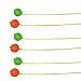 rockible 6X Ladder Ball Toss Bolas Set Throwing Training for Kids Adults Family Multifunction Golf Balls Outdoor Game Toss Match, Orange and Green