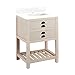 Signature Hardware 953266-24-RUMB-1 Ansel 24" Single Vanity Set with Wood Cabinet and Rectangular Undermount Sink - Single Faucet Hole