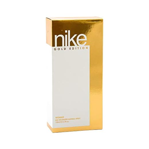 NIKE - Gold Edition 100 ml, Perfume Mujer, Colonia Nike Gold Edition, Perfumada y en Formato Spray, Eau de Toilette Femenina, Elegante, Fresca y Poderosa, Colonia Oriental y de Larga Duración