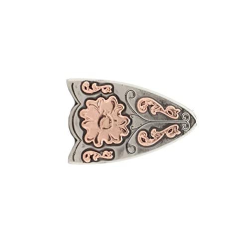 Stecksstore Dual Cactus Belt Buckle Tip Silver and Rose Gold 5/8