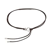 Améliorez votre charme avec cette ceinture rétro en cuir synthétique avec finition antique pour un look haut de gamme, résolvant le problème des ceintures ordinaires
