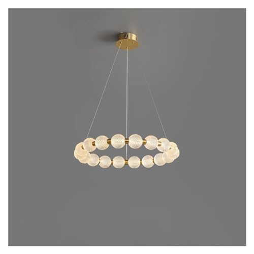 Lampe en cuivre LED moderne lustre suspension de plafond minimaliste