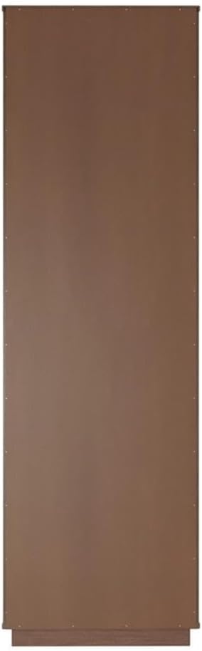 BOWERY HILL Mid-Century Bookcase Set of 3 in Walnut with Adjustable Shelves