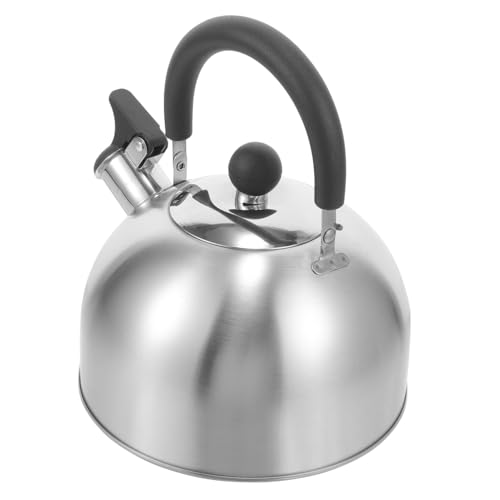 LABRIMP Tetera Silbante De Acero Inoxidable Con Mango Termoaislante Hervidor Seguro y Resistente Para Cocina Para Infusión De Té y Uso Doméstico