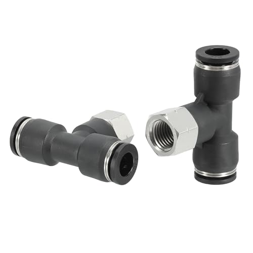 Te de derivación para filtros de agua domésticos 3/8 conexión push purificadores RO 2