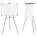 Amazon Basics High Boardroom Aluminum Flipchart Whiteboard and Display Easel Stand with Adjustable Height Telescope Tripod, 35 x 2 x 28 Inches, Black