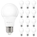 12 Pack A19 LED Light Bulbs, 40 Watt Equivalent Soft White 2700K with E26 Medium Base, Efficient 5W, 450 Lumens Non-Dimmable LED Bulbs, ETL/UL Listed, Energy Efficient for Bedroom Home Office