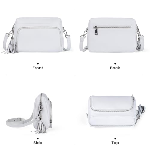 Image of befen Genuine Leather Crossbody Bags for Women Leather Wallet Travel Purse