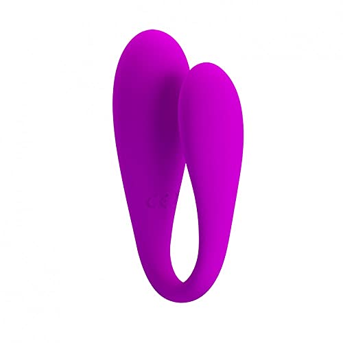 Vibrador de Casal com 12 Modos de Vibração Controlado via Bluetooth - PRETTY LOVE AUGUST - 922