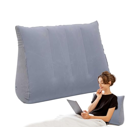 Almohada Inflable En De Cuña,Cojín Inclinación Ergonómico - Soporte Ergonómico como Respaldo para Lectura Embarazo Y Reflujo Gastroesofágico