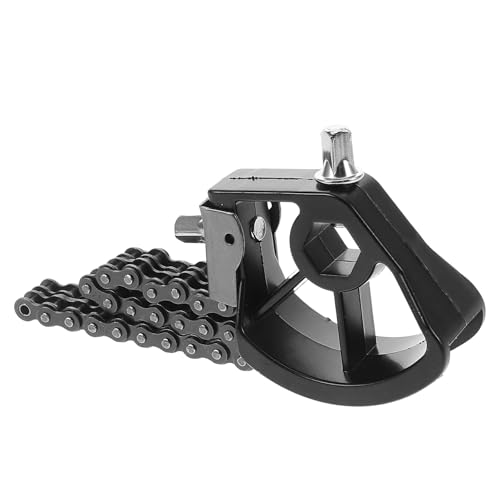 Pedal de bombo doble con cadena para batería negra miniatura 1