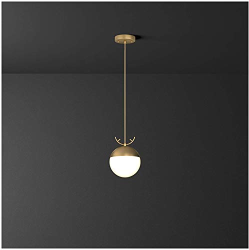 Plafonnier cuivre petit espace pour éclairer coin nuit et table