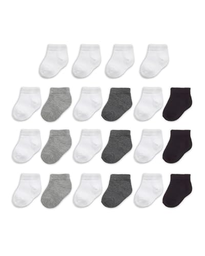 Image of Fruit of the Loom Baby 22-Pack Grow & Fit Flex Zones Low Cut Stretch Socks - Unisex, Girls, Boys