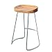 HqSgdMn Möbelschreibtisch Stuhl Industriehocker Frühstück Hocker Bar Stuhl Feste Holzstuhlkaffeebar Stuhl Stuhl Stuhl Stuhl/Weiß/75Cm