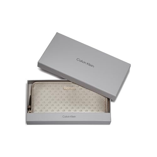 Image of Calvin Klein Women's Key Item Saffiano Continental Zip Around Wallet With Wristlet Strap