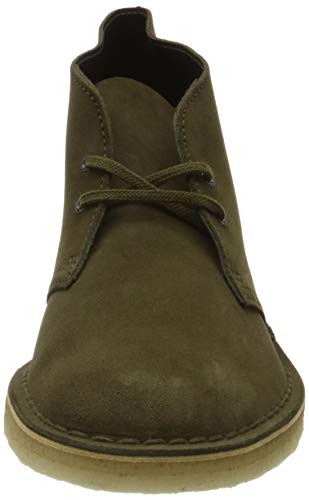 Image of CLARKS Men's Desert Boot Chukka Boot, Black Leather, 13 M US