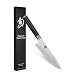 Shun Classic 6" Chef's Knife; Double-Bevel VG-MAX Blade Steel and Ebony PakkaWood Handle; Smaller Size, Lightweight and Easy to Maneuver Chef's Kitchen Knife; Handcrafted in Japan for Utmost Quality