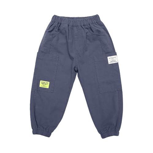 Boys Cargo Joggers Kids Summer Elastic Waist Baggy Pants with Pockets Hiking Trousers Casual Clothes2