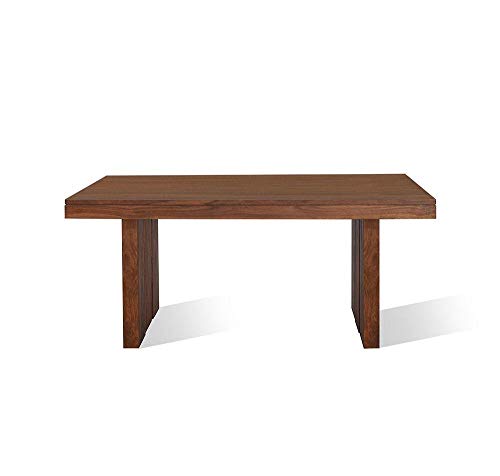 Image of Wood Delmonte Six Seater Dining Table Set (Brown), 90 cm, 178 cm, 78 cm