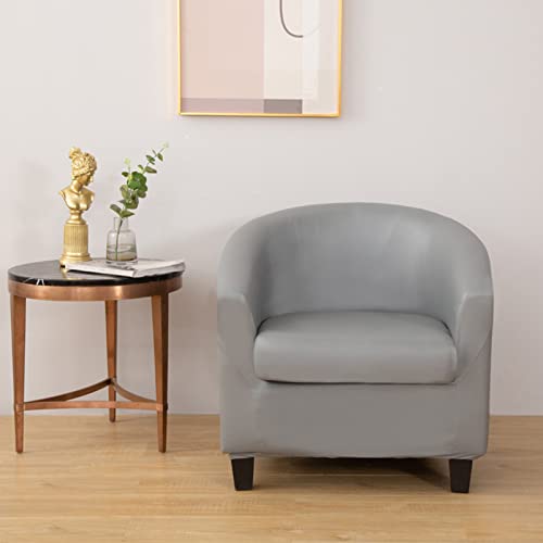 Funda de silla barril elástica protector universal de muebles de cuero sintético impermeable 2