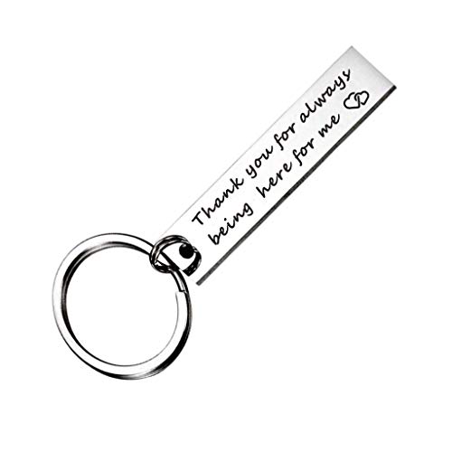 Thank You For Always Being Here For Me Keychain Gift For Friendship Family Jewelry #TOP1