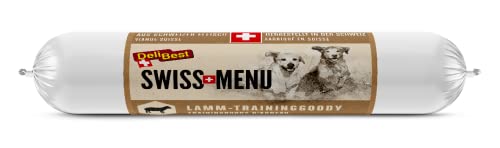 DeliBest Swiss MENU TrainingGoody Lammfleisch I Hundeleckerli aus frischen und natürlichen Zutaten I der Hunde Snack ist für Sensible Hunde geeignet I Leckerlies für Hunde 200 g