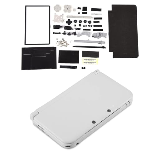 Image of Full Housing Case, Cover Shell Repair Parts Complete Fix Replacement Kit Full Housing Case Cover Shell Repair Parts Complete Replacement Kit for 3DS XL(White)