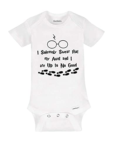 Funny Baby Bodysuit Going to be Aunt I solemnly swear surprise pregnancy announcement