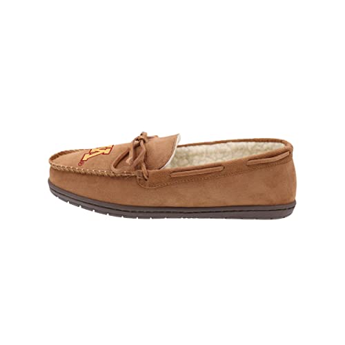 Image of FOCO NCAA Mens NCAA College Team Logo Moccasin Slippers