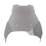 Luckmart Motorcycle Front Windshield Windscreen Compatible with BMW F650GS F700GS F800GS 2008-2016 4mm High-Impact Aerodynamic Windshield Deflector Smoke for Adventure Touring