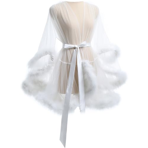 Robe kimono à manches longues confortable et sensuelle contre les nuits froides