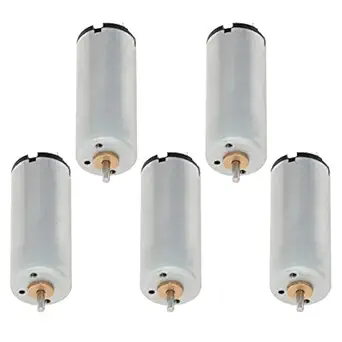 Fielect 5Pcs DC Motor, 3V 18500RMP Mini Electric Motor Miniature DC Motors Electronic Component Motor Accessories for DIY Driver Parts 30mm x 12mm