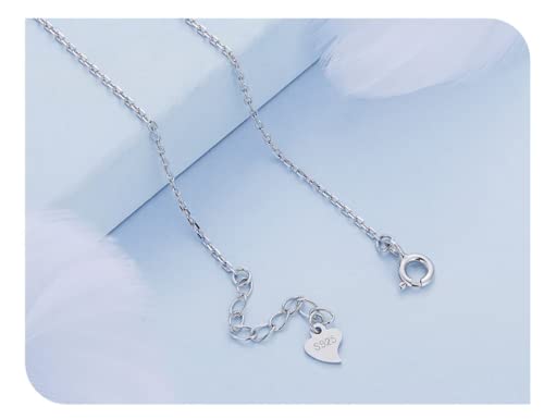 Collier en argent sterling 925 clair scintillant pour mariage chic - 3