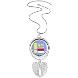 I Am From Monaco Collier avec pendentif en forme d'ailes d'ange, M