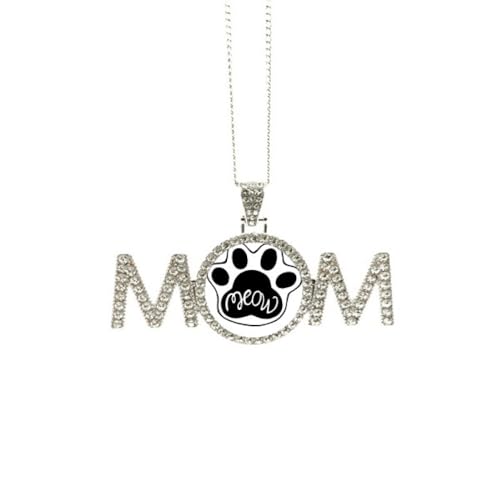 Collier Mewing Cat avec message, un lien d'amour unique pour votre maman chérie