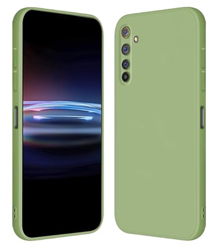 RankOne Funda para Realme 6 Pro (6.6' Inches) Carcasa de Silicona de TPU Suave - Verde Matcha