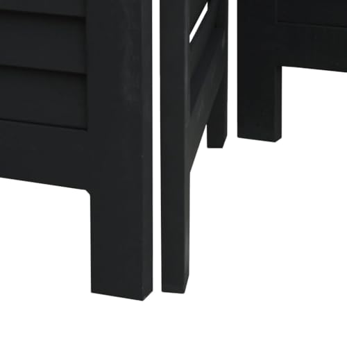Paravent 3 pièces noir : solution contre le vis-à-vis en intérieur - 7