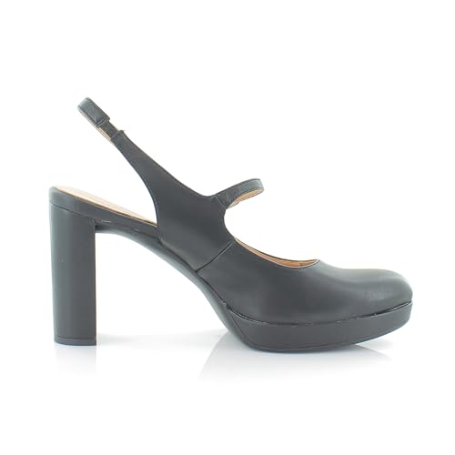 Naturalizer Womens Berlin Faux Leather Platform Heels Black 10 Wide (C,D,W) - Thumbnail 6
