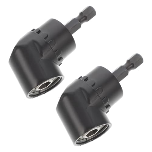 AUTSUPPL 2 piezas Adaptador Ángulo para Taladro Eléctrico Soporte Hexagonal Resistente de Acero Accesorio para Destornillador Espacios Estrechos Compatible con Atornilladores Inalámbricos