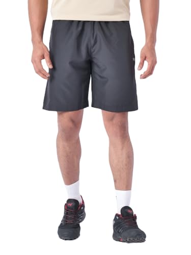 Image of Wildcraft Men's Solid Regular Fit Shorts| Mid Waist with Adjustable Drawcord