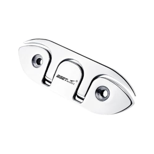 Menolana Boat Dock Cleat Mooring Cleat Heavy Duty Kayak Yacht Hardware for Deck with Fasteners Stainless Steel Folding Easy to Install