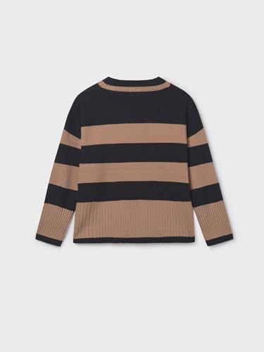 Mayoral Stripes Jumper for Girls Black2
