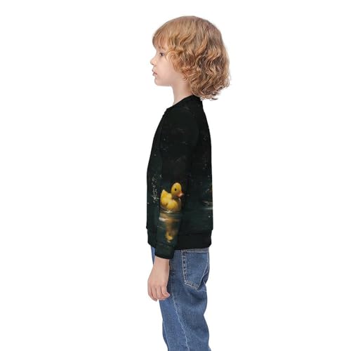 Rubber DuckChildren's Casual Pullover Sweatshirt Loose Fit7-9Y3