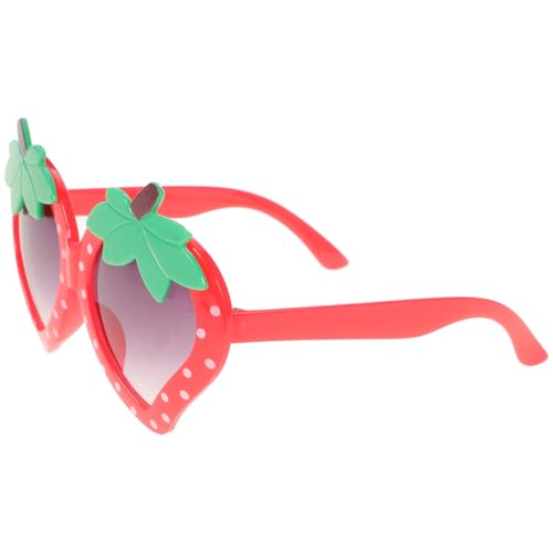 Hawaiian Sunglasses - Girls Funny Strawberry Fruit Sunglasses Cute Strawberry Shape for Toddlers Kids Women Party Prom Accessories