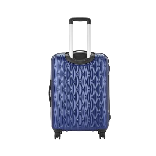 Image of Safari Whirl Hardside Suitcase, TSA Lock, 8 Wheels, Medium Size Check-in Luggage Trolley Bag with Antitheft Zipper Midnight Blue Color 69cm