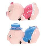 WRITWAA の装飾品 素敵な豚の飾り ミニブタの置物 結婚式の装飾 豚の庭の像 ミニフィギュア home decor 樹脂豚の置物 樹脂貯金箱風景飾り キス豚フィギュア ミニブタフィギュア